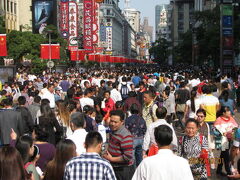上海の南京東路歳時・2012年国慶節の昼