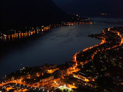 コトル城から見る夜景～美しい湾岸の眺めは最高！　～2012年夏・旧ユーゴを追うバルカン半島周遊紀９