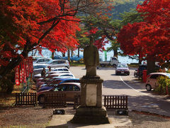 燃える秋（紅葉）　みちのく　白河 南湖公園ー４　南湖神社