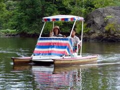 ４５．２０１２年夏休み５泊６日の北海道旅行　大沼合同遊船のペダルボート