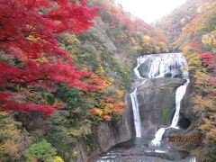 花貫―袋田ー竜神、紅葉狩りの日帰りツアー（５）袋田の滝。 