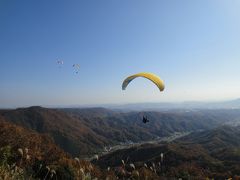 蛇円山のハングライダー初めて見ました。すごいです。今回もうちの両親を連れてのドライブです。