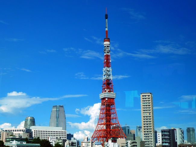 あれ～？　<br /><br />タイトルがスカイツリーなのに、何で東京タワー？と思いました？<br /><br />アハハ。　スカイツリーのいい写真が全然撮れてなくて。　（＾＾；<br /><br />東京滞在最終日、羽田空港に向かう途中で<br /><br />東京タワーがきれいに見えました。<br /><br /><br />さて、昨日の明治神宮での結婚式の感動まだ覚めやらぬ今日は、<br /><br />１日自由！　午後４時にトラベラーのるなさんとの約束があり、<br /><br />それまでは、まず、スカイツリーに行くことにします。<br /><br />初スカイツリー♪