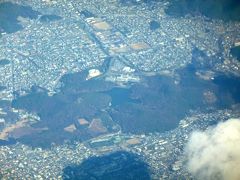 2012.12観音寺出張とんぼ返り4-岡山空港から帰京，京都や富士山がよく見えた