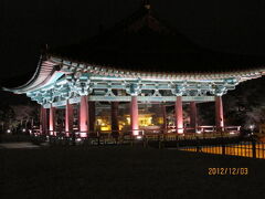 韓国慶州の世界遺産紀行・雁鴨池・夜景