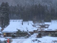 京都　雪の美山　かやぶきの里　北村