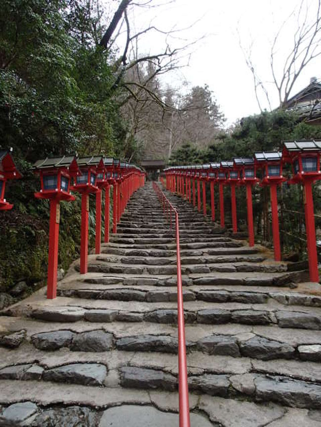 冬の京都1泊2日の旅です。<br />目的は貴船神社。