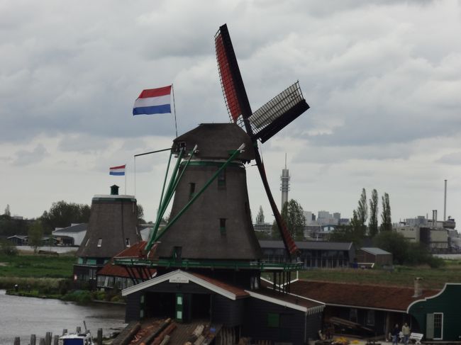 アムステルダムを散策した後、風車で有名なザーンセ・スカンスに寄りました。