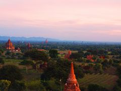 ミャンマー・バガンで初日の出。東南アジア10日間の旅。