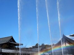 奈良・法隆寺　文化財を守る水のアーチ　～1月26日「文化財防火デー」の防火訓練～