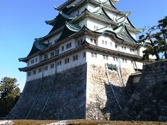 雪の名古屋城とおもてなし武将隊