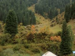 2012年中央アジア旅行～ウズベキスタン・キルギス・カザフスタン～第６日目（２）イシククル湖：北のアラ・トー山脈のグレゴリー渓谷（チョン・アクスー渓谷）ミニ・トレッキング