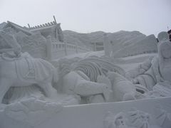 雪まつりを見に弾丸親子食べまくり二人旅