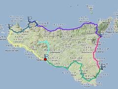 シチリア島ドライブの旅 2013新年:番外編：レンタカーでのドライブ！
