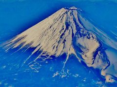 富士山　JAL919-2Kから俯瞰　明瞭なり　☆雲海も感動的！