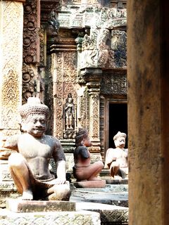 Cambodia クメールの微笑み (22/33) シェムリアップ バンテアイ・スレイ ダイジェスト(1月27日)
