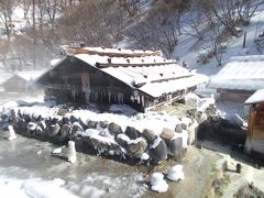 冬の湯元と湯ノ湖散歩