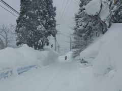 豪雪地帯　庄内平野～銀山温泉～郡山　車窓風景　☆事故でルート変更