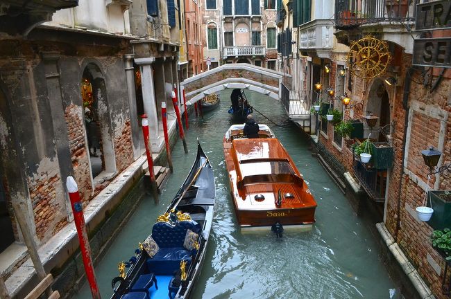 【イタリア8日間の旅】水の都、ベネツィアで食べ歩き。細い路地で、水を見ながらテクテクお散歩したワン。