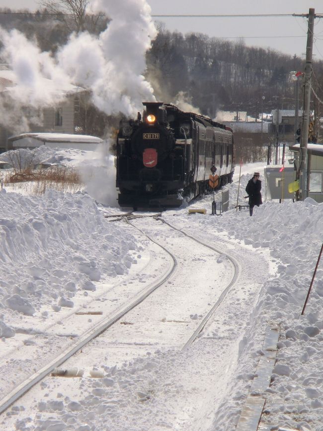 北海道の車窓から　その１　SL冬の湿原号