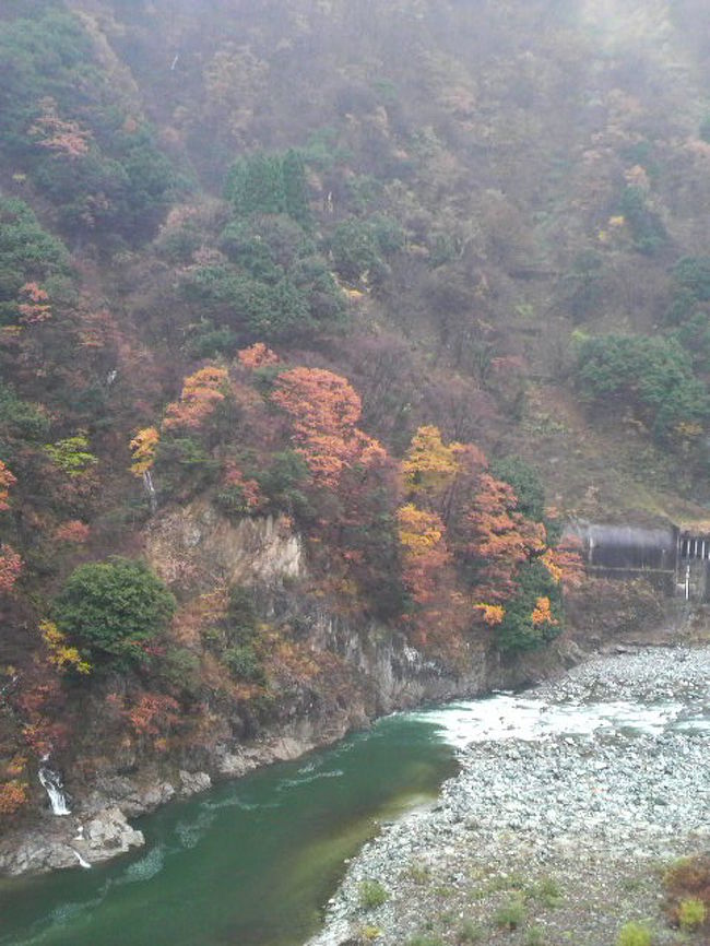 冬の富山県の黒部峡谷へ。<br />黒部渓谷鉄道でのんびりと山の景色を楽しみました。