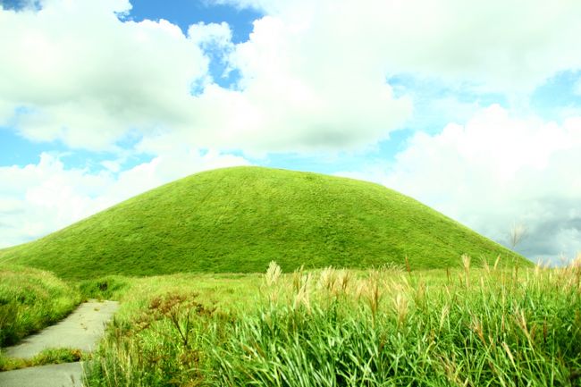 初めての九州旅行は4日間で熊本～宮崎～鹿児島縦断旅行！<br />初日は阿蘇観光です。<br />阿蘇の大自然を満喫して初日から大満足☆ご飯もおいしいし熊本が大好きになっちゃいました！<br /><br />1日目<br />白川水源<br />阿蘇山(草千里が浜)<br />菊池渓谷<br />