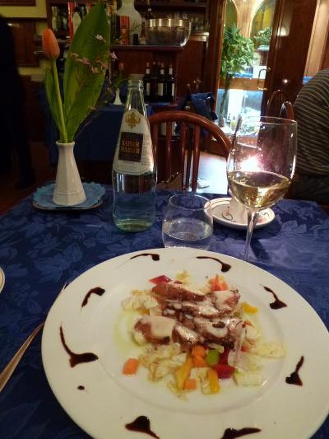 春の優雅なイタリア中部・サンマリノ巡り旅♪　Ｖｏｌ２６（第３日目夜）　☆ボローニャ：ディナーはシーフードレストラン「Franco Rossi」（フランコ・ロッシ）で絶品のパスタを頂く♪