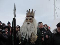 ノルウェー　沿岸急行船でオーロラを見る旅☆2013.2　④HURTIGRUTEN ms Finnmarken 12-Day Cruising Day4 北極圏に入る　オーロラに感動♪