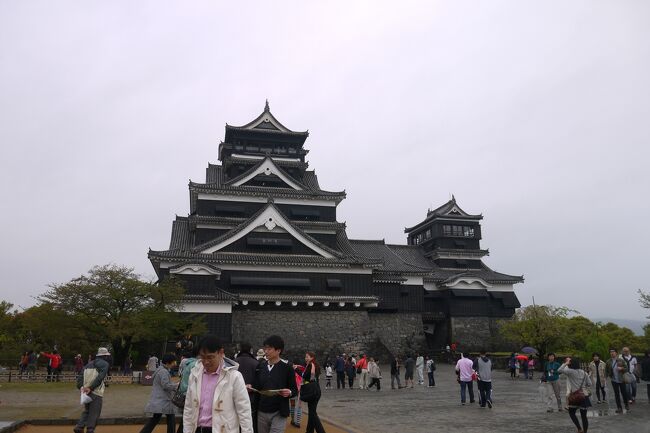 鹿児島・指宿・熊本旅行　その3　さくらに乗って熊本城観光＆まさかの低気圧で帰れない？？編