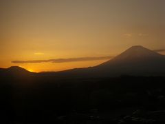 世界遺産登録を祝う霊峰の黄昏と赤富士−−−時が止まる宿（時之栖）で祝杯を上げよう！！