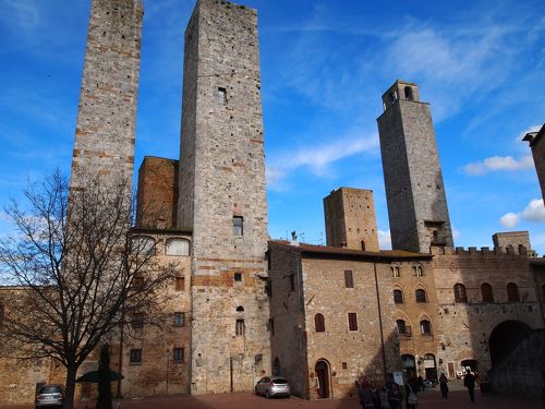 イタリヤ 城壁の残る村 - 美術品