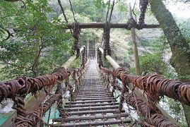 高松出張・鳴門祖谷旅行10-かずら橋，琵琶の滝，祖谷そば，でこまわし，大歩危へ