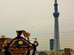 東京スカイツリー　視点見え方さまざま　☆浅草ハレテラスは雨もよう