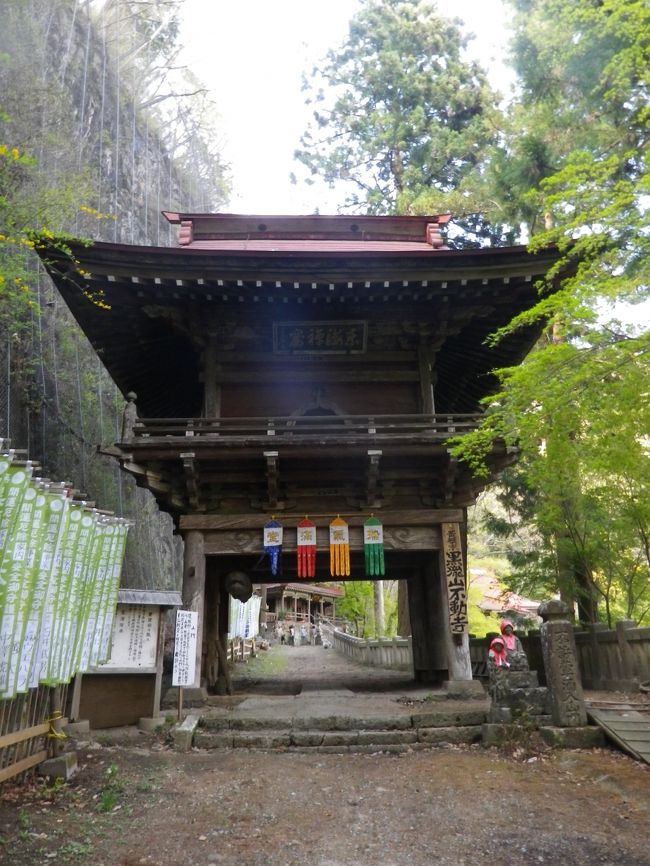 26日、西上州・南牧村の三ツ岩岳登山と黒滝山不動寺に行ってきました。<br />大仁田ダム・大仁田湖の下にある駐車場から歩きました、解りやすい登山道を登り、眺望が良い三ツ岩岳を楽しみました。<br /><br />下山後、大仁田ダムと湖を見て、道の駅「オアシスなんもく」に寄ってから小沢橋を渡って黒滝山不動寺まで入り周辺を散策しました