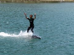 １６．ゴールデンウィークのホテルジャパン下田１泊旅行　下田海中水族館その２　海上ステージのイルカショー