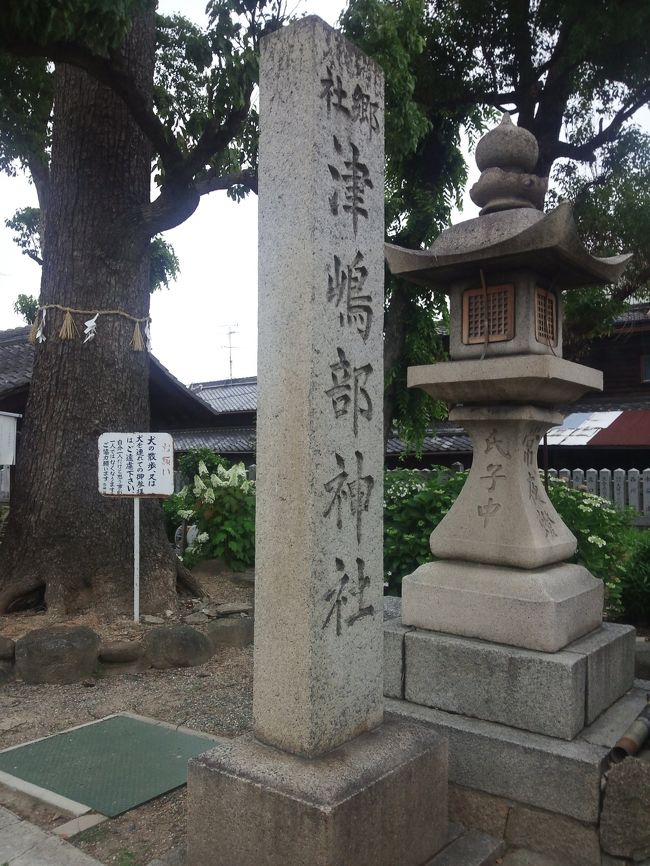 　１２００年も前の遠い昔からの当地の氏神で在らせられる津嶋部神社です。延喜式内の古社で旧茨田郡一の宮の称あり、かの六国史の一つであり格式高いく式内社と成っています。祭神は、津嶋女神（つしまめ）は女性の神様で、安産、育児の守り神であらせられます。