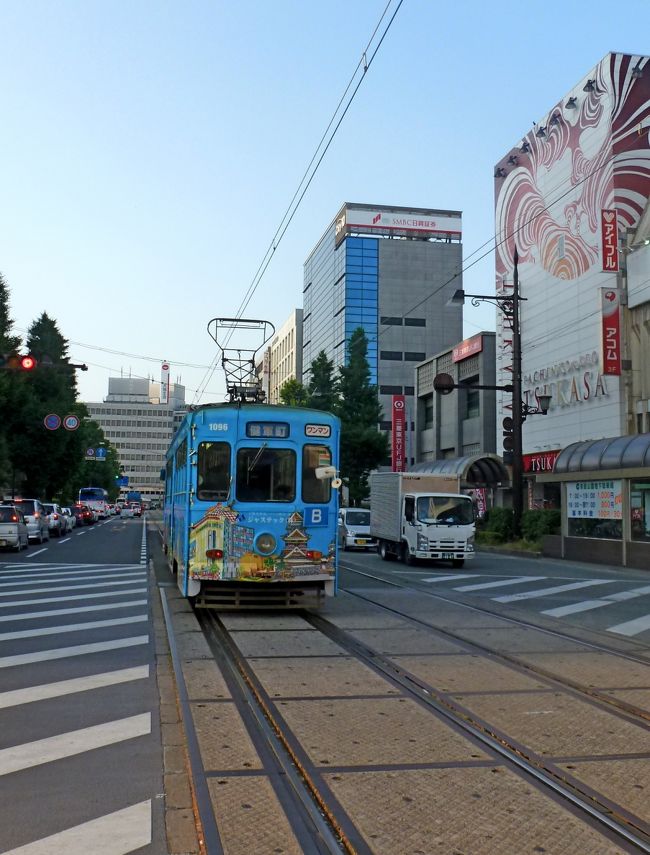 5/15-5/18まで熊本で学会があった．学会中は忙しくて遊ぶ暇もないし，また5/18は1800-2000まで会議があったので，熊本では夜の食事のみ．熊本城にも行かず．今回はそのあと日曜日一日同僚と阿蘇山に行ってきた．大雨の日で，また夕方には濃霧となったが，雨だからこそきれいな阿蘇神社，宮地湧水群，すずらん自生地など，晴れていたら通り過ぎる場所を堪能した．ここでは学会三日間の風景と学会の弁当を紹介．会場が熊本駅前と，市民会館周辺，ホテル日航周辺，さらにはメルパルクと離れていたため，歩きと市電を駆使した．<br />地震の3年前の熊本だ