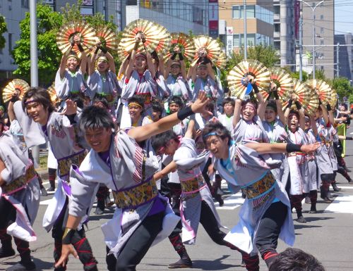 第22回YOSAKOIソーラン祭り（2013年）平岸会場５（札幌大学Lafete、Re