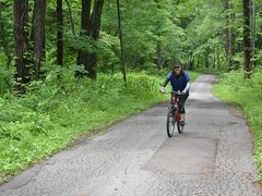 野尻湖はなんと山道サイクリング、人生下り坂最高。