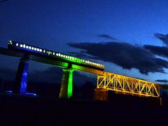 山都・一ノ戸川橋梁のライトアップを見に訪れてみた