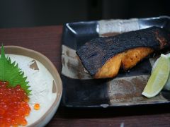 20130713 築地 高はしさん、鮭の親子 → かさご煮