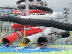 スライダー６種類と流れるプールの芝政ワールドと越前松島水族館で地引網体験☆加賀温泉郷の片山津温泉矢田屋泊