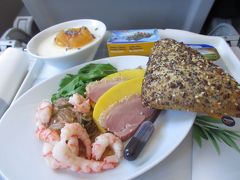 ルフトハンザ航空ビジネスクラス食事（パリ→フランクフルト、２０１３）