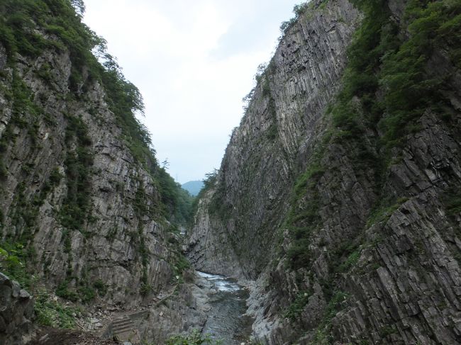 今年はなかなか梅雨明けしない新潟。<br />天気の良い日が続いたかと思えば、雨の日が続くし。<br />この3連休も大雨警報が出たりして天気が安定しなかった。<br />もう少し天気が良かったら、もっと景色がキレイだったんだろうなぁ。<br /><br />初日：清津峡へ行き、石打丸山のホテルへ。<br />2日目：八海山へ行き、帰宅。<br /><br />悪天候で少々消化不良気味。<br />このエリアはまたリベンジしないと、と思った夏旅でした。