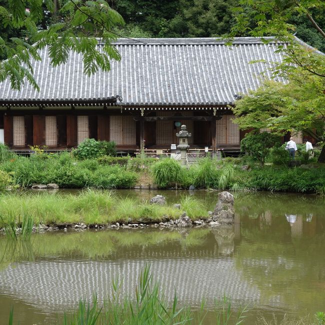 奈良からの帰りに浄瑠璃寺によりました。吉祥天にはお会いできませんでしたが，緑に埋まる境内を散策しました。