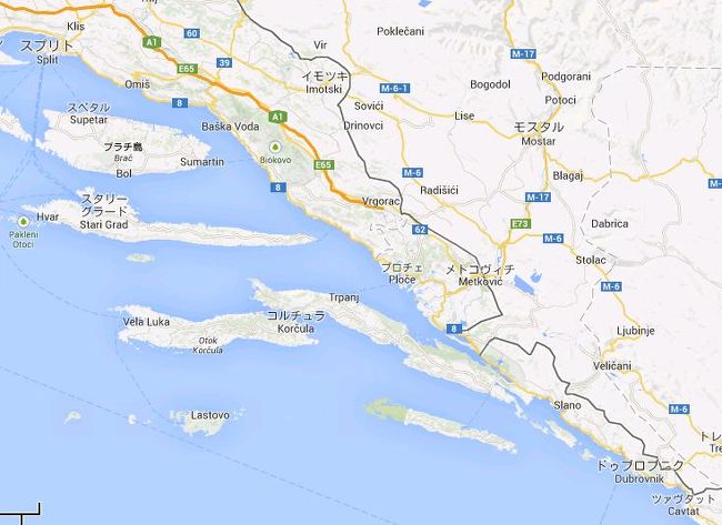 アドリア海沿いは基本的にクロアチア領となっているが、ドゥブロヴニクの手前で領土が分断されていて、わずかな区間だけボスニア・ヘルツェゴビナ領となっている。ドゥブロヴニクまでのんびり４時間の旅、人生初のバスでの国境通過に挑む。<br />