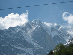 イタリア側のラ・パリュから望むモンテビアンコ（ミンブラン）