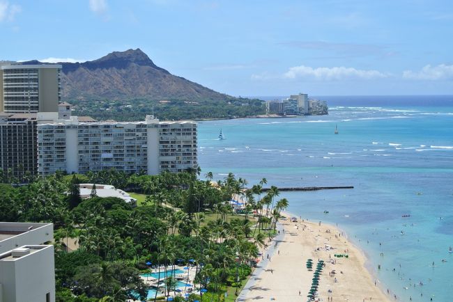 7年ぶり6回目のハワイに行ってきました。<br />4月に会社のコンベンション招待が確定し、約4ヶ月間久しぶりのハワイに向けて、週末は手配や準備をしながらハワイに想いをよせていました。計画を立てる際に４travelの仲間の皆さんの旅行記が大変参考になりましたので、私も初めての旅行記を書くことにしました。<br /><br />【出発からハワイ1日目】<br />航空券の予約の段階で、カミサンの姓名を反対に登録しすでに発券してしまう・・・という間違いに気付いたのが、出発の前日。<br />旅行会社からは、正規の航空運賃でチケットを買いなおすように言われ、最終的にはそれもやむなしと腹をくくって成田に向かいました。<br />
