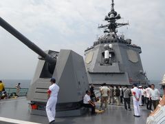 2013年7月　最新鋭イージス艦「あしがら」に乗艦 海上自衛隊舞鶴地方隊展示訓練2013