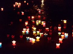 ホイアン・ランタン祭り　川面に映る祈りの光と、メコン河　月夜に煌めく蛍の光　ホーチミン編